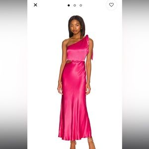 Bardot hot pink dress